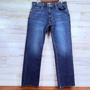 Levi Strauss Signature Relaxed Fit Blue Medium Wash Mens‎ Jeans W34 L32